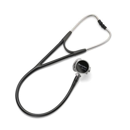 Welch Allyn Harvey DLX Black Cardiology Stethoscope 28" [71 Cm.] - Welch Allyn 5079-321
