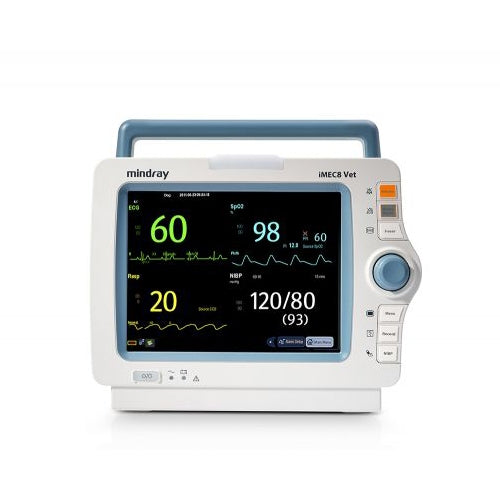 Mindray iMEC8 Vet Monitor with ECG, SpO2, NIBP, IBP, Temp, Printer + More! (NEW)