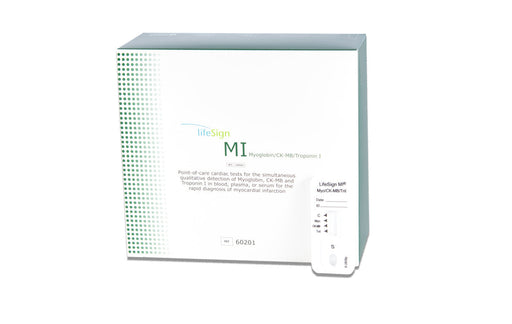 LifeSign MI CK-MB/Myo/TnI (20 Tests) - Lifesign 60201