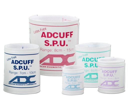 ADCUFF Neo SPU Cuff, 1 Tube Size 5, Burgundy, Luer, 10/pkg - ADC 8450-5N-1L