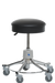 Stool, Round Seat, Gas Cylinder, 5-Caster, Tb-133 Approved, Pvc-Free, Cattail - Pedigo T-536-GS-CAT - 1