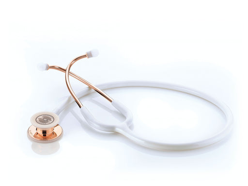 ADSCOPE Conv Stethoscope Adult 30",Rose Gold/White - ADC 608RGW