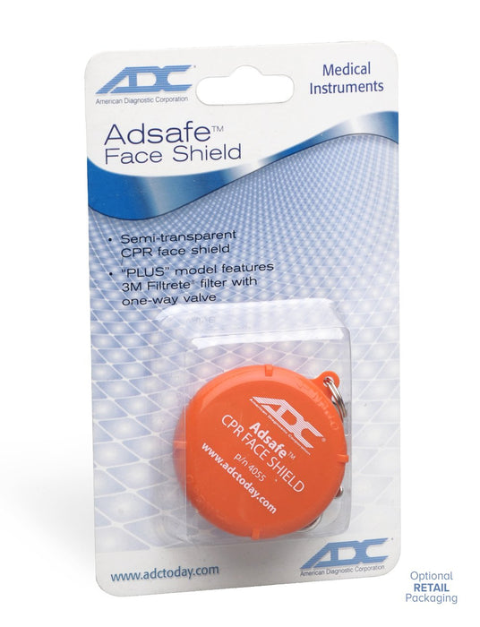 ADSAFE Face Shield Adult, w/keychain, Orange - ADC 4055OR