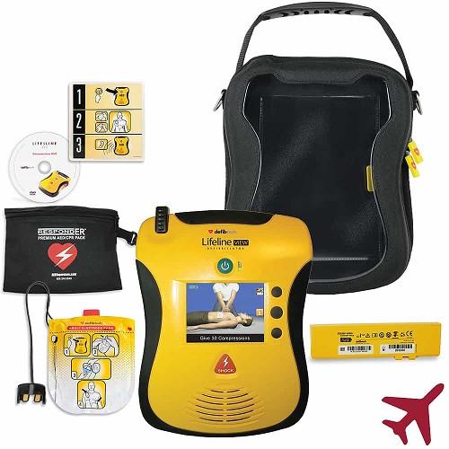 Lifeline View AED FAA approved Package: DCF-A2313EN - Defibtech DCF-A2313EN