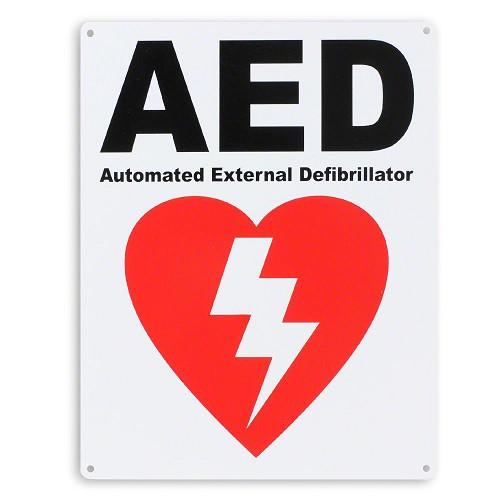 AED Wall Sign - 8.5x11" - Defibtech DAC-234