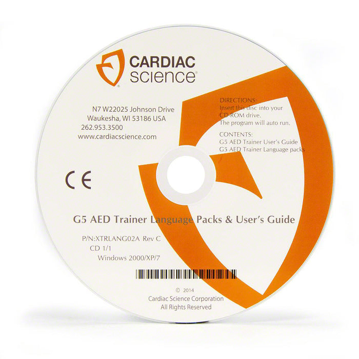Powerheart G5 Trainer Set Up-Language CD - Cardiac Science XTRLANG02A